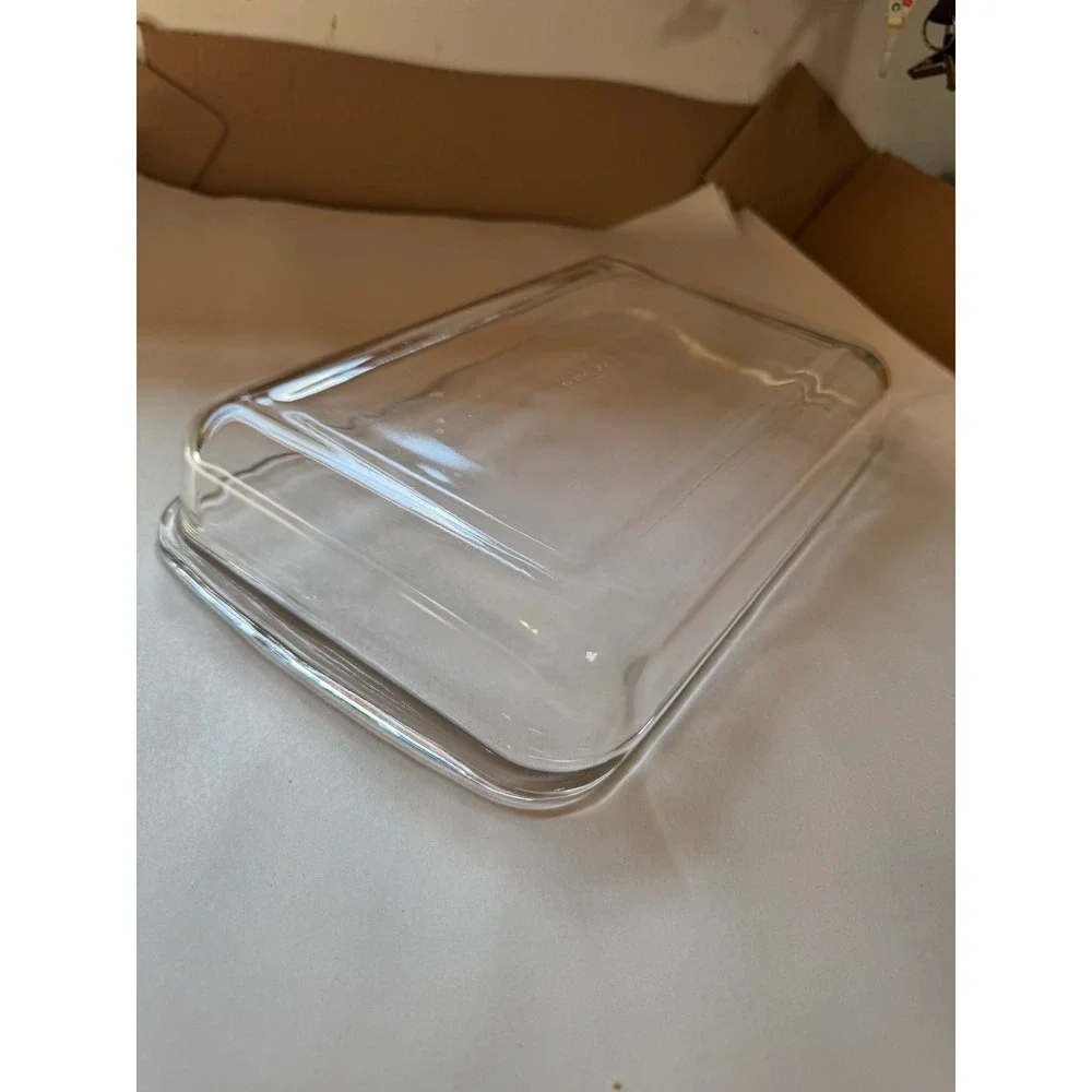 Pyrex 232-N Clear Glass Rectangular Baking Dish 28x18x4cm Corning USA Vintage